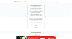 Desktop Screenshot of 1000mealplans.com